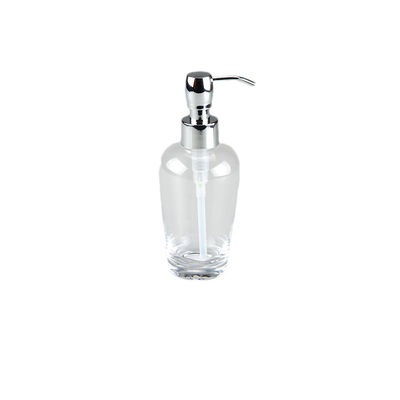 11OZ Crystal Glass Soap Dispenser Bottles Countertop Glass Jar Hand Soap