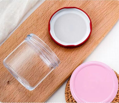200ML Twist Caps with Plastisol Liner Customized Clear Glass Jars Logo Design and Sample Support