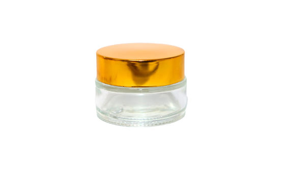 15ML Thùng mỹ phẩm thủy tinh trong suốt với nắp vít cho bao bì mỹ phẩm