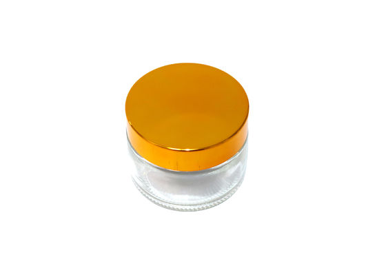 20ml Capacity Elegant Glass Cosmetic Jars Screw Cap Long Lasting